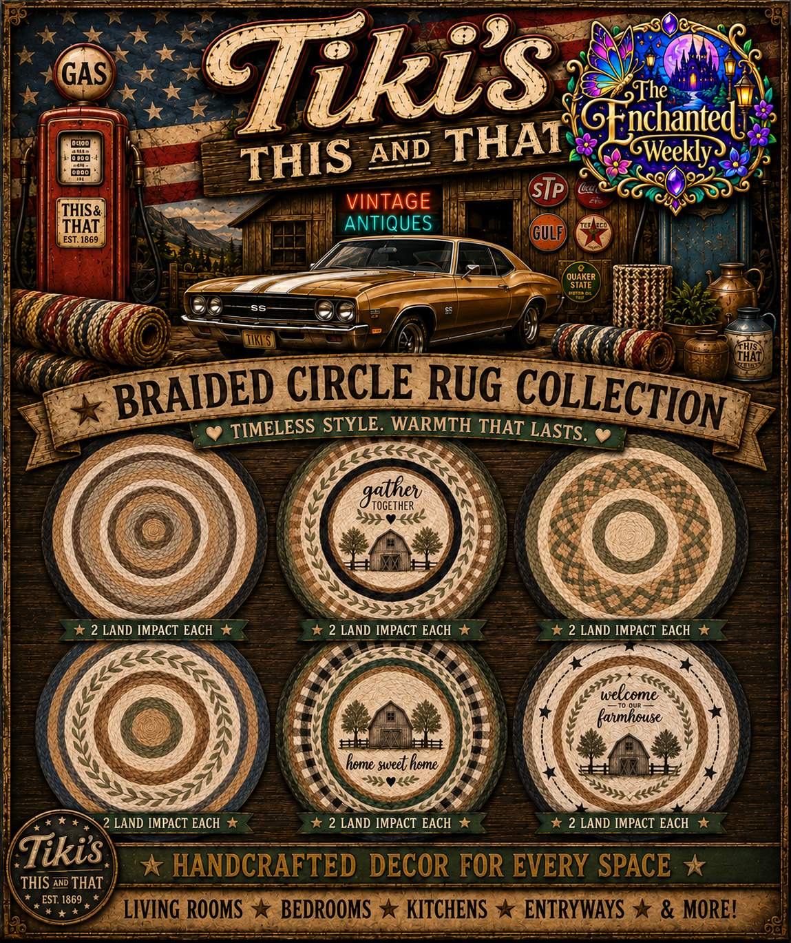 Tiki's This N That — Braided Circle Rug Collection