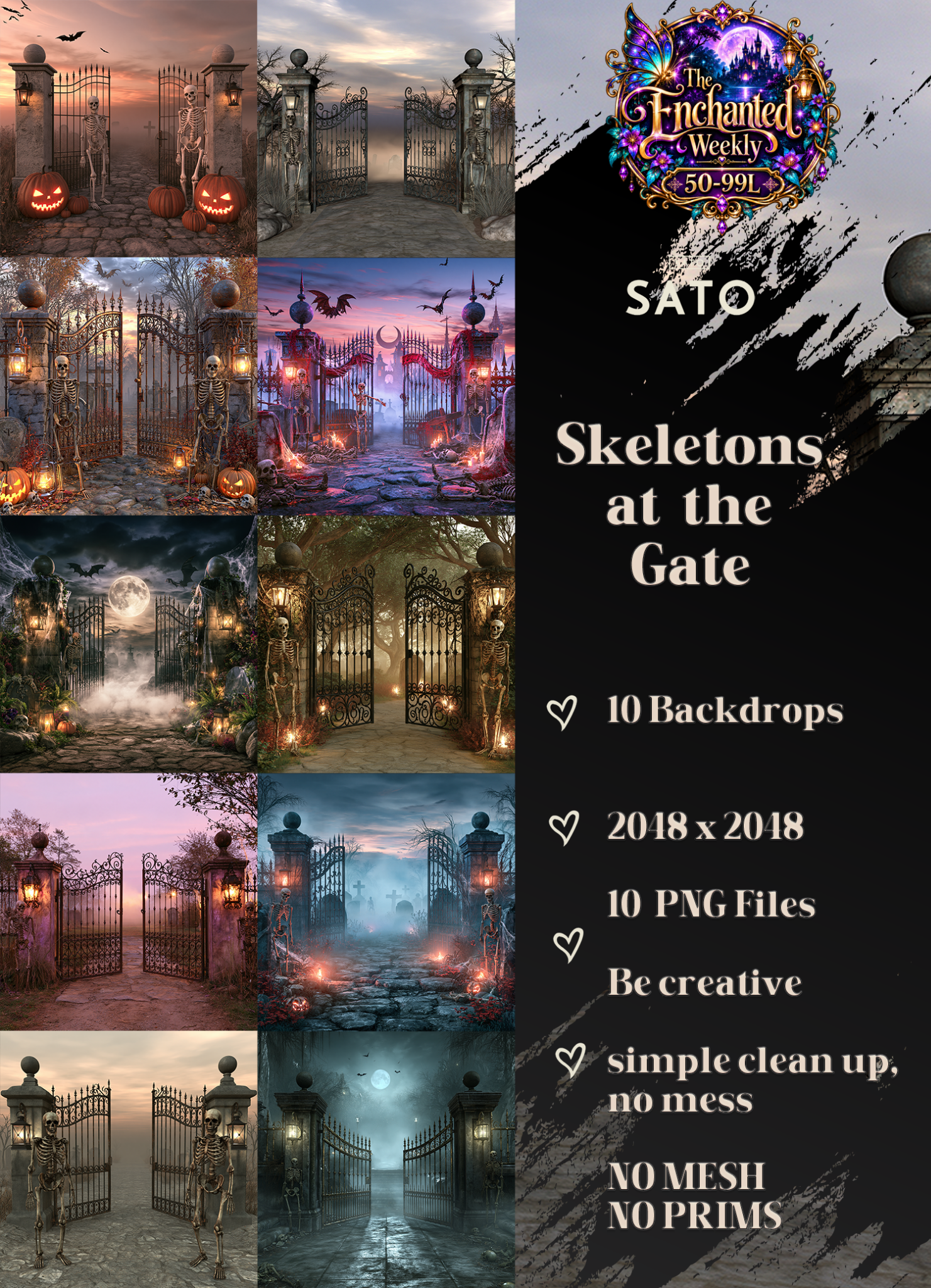 SATO — Skeletons at the Gate (Backdrops)